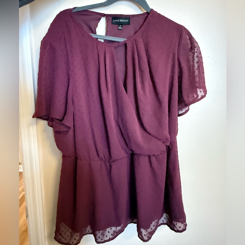Lane Bryant Women's Plum Blouse